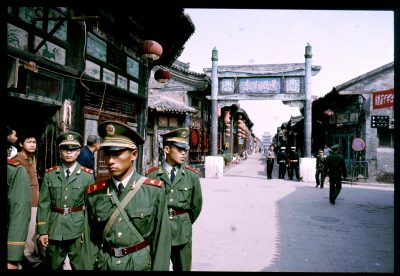 The arrival of Wen Jiabao at Pingyao