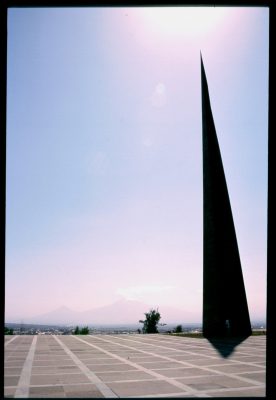 Armenian Genocide memorial complex and Ararat Mountain